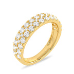 1 1/4 CT Double Row Lab Created Diamond Eternity Band Ring