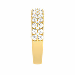 1 1/4 CT Double Row Lab Created Diamond Eternity Band Ring