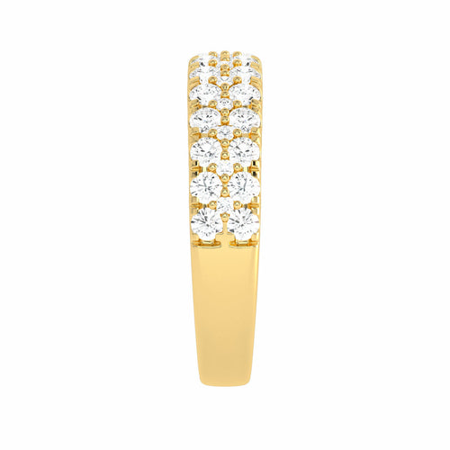 1 1/4 CT Double Row Lab Created Diamond Eternity Band Ring