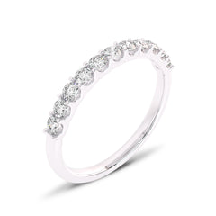 1/2 CT. Lab Created Diamond Single Row Half Eternity band
