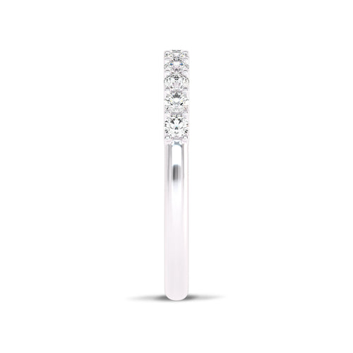 1/2 CT. Lab Created Diamond Single Row Half Eternity band