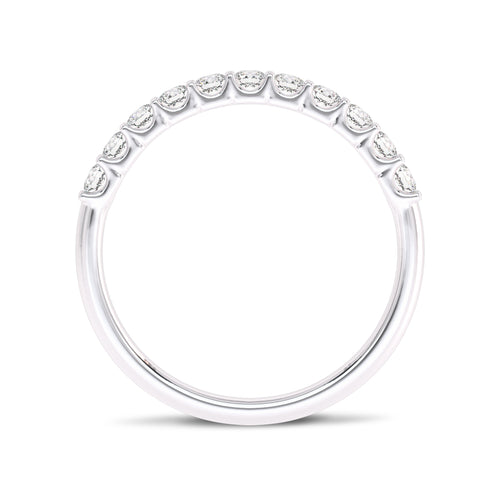 1/2 CT. Lab Created Diamond Single Row Half Eternity band