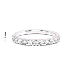 1/2 CT. Lab Created Diamond Single Row Half Eternity band