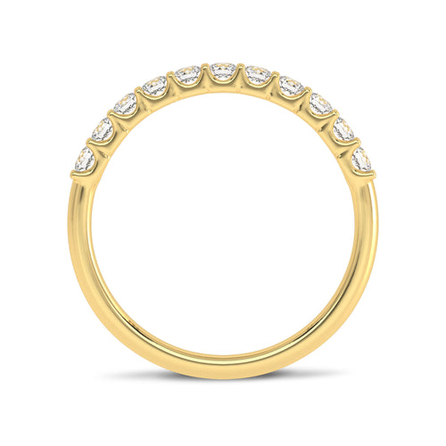 1/2 CT. Lab Created Diamond Single Row Half Eternity band