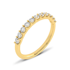 1/2 CT. Lab Created Diamond Single Row Half Eternity band