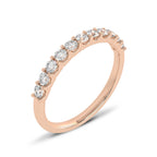 1/2 CT. Single Row Half Eternity band