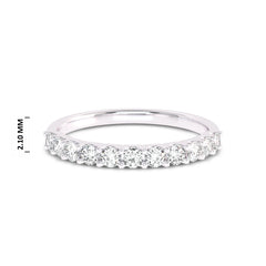 1/2 CT. Lab Created Diamond Single Row Half Eternity band