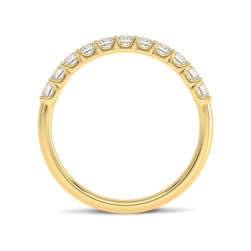 1/2 CT. Lab Created Diamond Single Row Half Eternity band