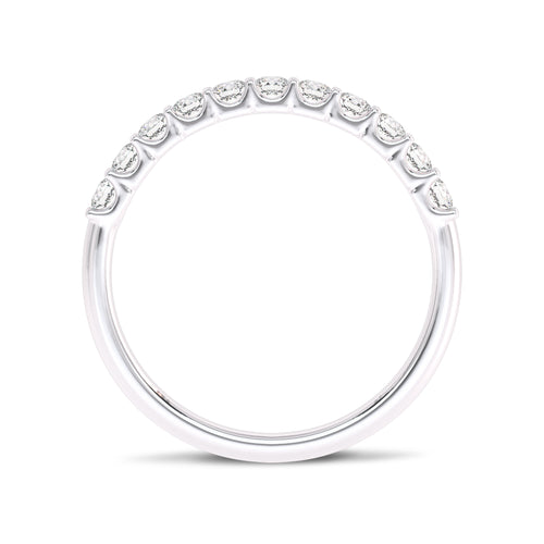 1/2 CT. Lab Created Diamond Single Row Half Eternity band