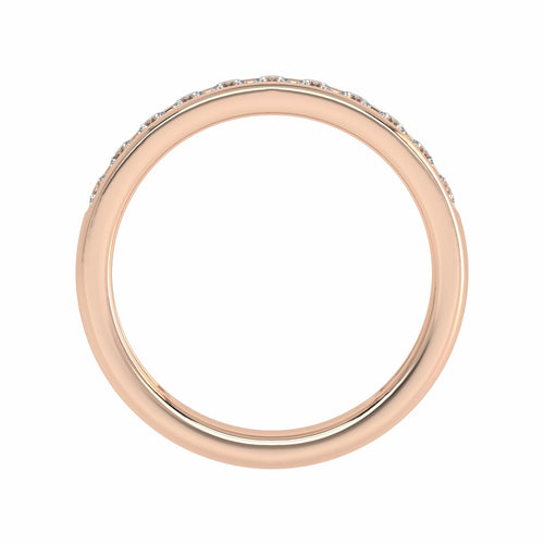 1/2 CT. Lab Created Diamond Single Row Half Eternity band