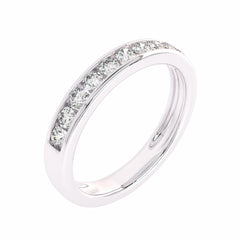 1/2 CT. Lab Created Diamond Single Row Half Eternity band