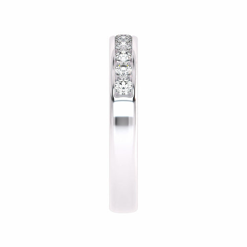 1/2 CT. Lab Created Diamond Single Row Half Eternity band