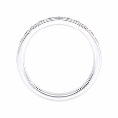 1/2 CT. Lab Created Diamond Single Row Half Eternity band