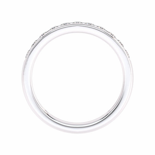 1/2 CT. Lab Created Diamond Single Row Half Eternity band