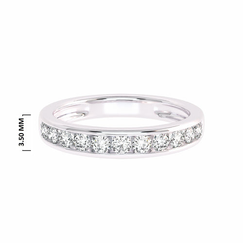 1/2 CT. Lab Created Diamond Single Row Half Eternity band
