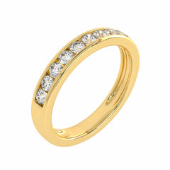 1/2 CT. Lab Created Diamond Single Row Half Eternity band