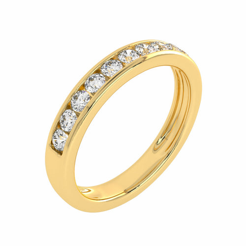 1/2 CT. Lab Created Diamond Single Row Half Eternity band