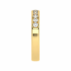 1/2 CT. Lab Created Diamond Single Row Half Eternity band