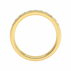1/2 CT. Lab Created Diamond Single Row Half Eternity band