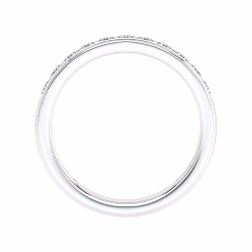 1/2 CT. Lab Created Diamond Single Row Half Eternity band