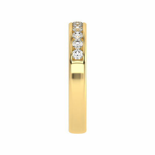 1/2 CT. Lab Created Diamond Single Row Half Eternity band