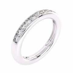 1/2 CT. Lab Created Diamond Single Row Half Eternity band