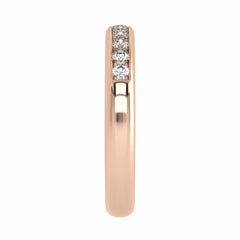 1/2 CT. Lab Created Diamond Single Row Half Eternity band