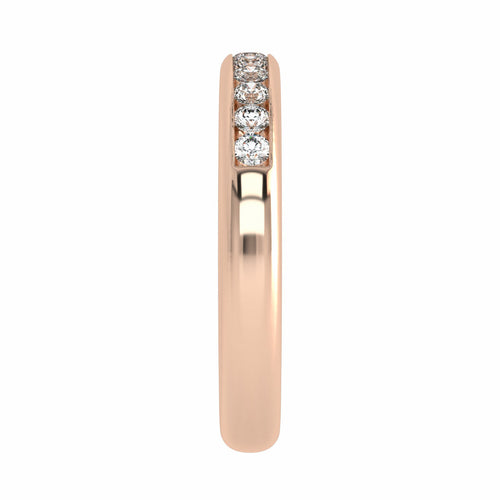 1/2 CT. Lab Created Diamond Single Row Half Eternity band