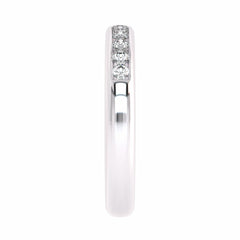 1/2 CT. Lab Created Diamond Single Row Half Eternity band