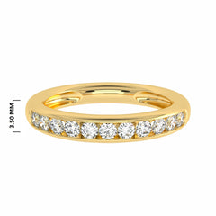 1/2 CT. Lab Created Diamond Single Row Half Eternity band