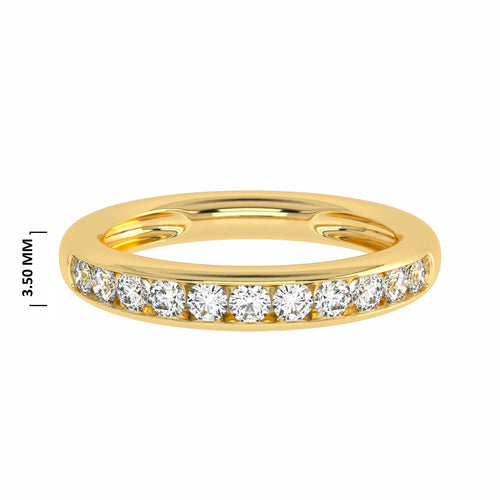 1/2 CT. Lab Created Diamond Single Row Half Eternity band