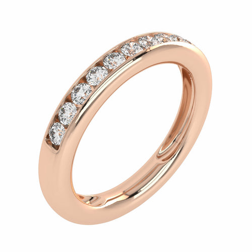 1/2 CT. Lab Created Diamond Single Row Half Eternity band