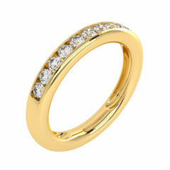 1/2 CT. Lab Created Diamond Single Row Half Eternity band