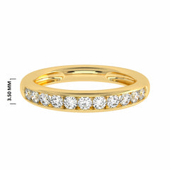 1/2 CT. Lab Created Diamond Single Row Half Eternity band