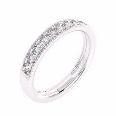 1/2 CT. Single Row half Eternity band