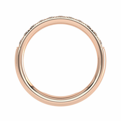 1/2 CT. Single Row half Eternity band