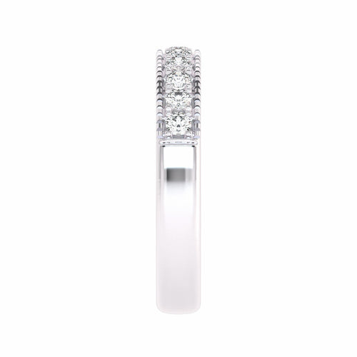 1/2 CT. Single Row half Eternity band