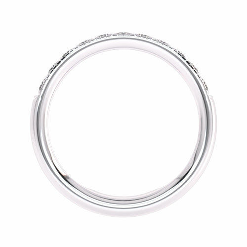 1/2 CT. Single Row half Eternity band