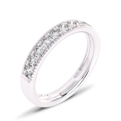 1/2 CT. Single Row half Eternity band