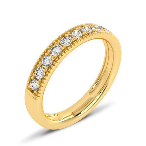 1/2 CT. Single Row half Eternity band