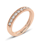 1/2 CT. Single Row half Eternity band