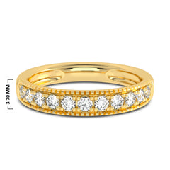 1/2 CT. Single Row half Eternity band