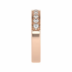 1/2 CT. Lab-Created Diamond Single Row Half Eternity band