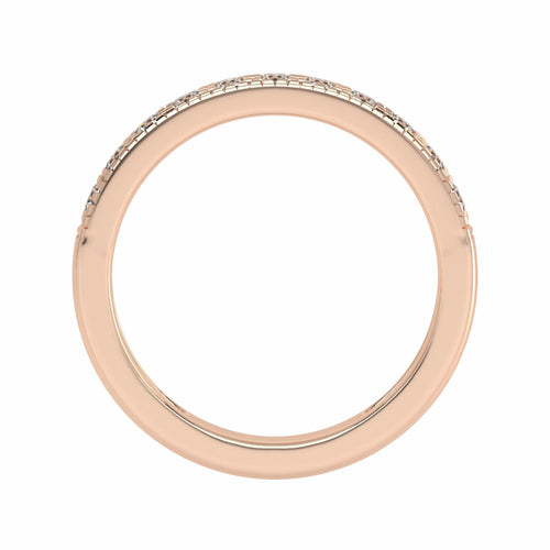 1/2 CT. Lab-Created Diamond Single Row Half Eternity band