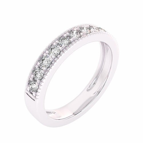 1/2 CT. Single Row Half Eternity band