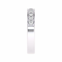 1/2 CT. Lab-Created Diamond Single Row Half Eternity band
