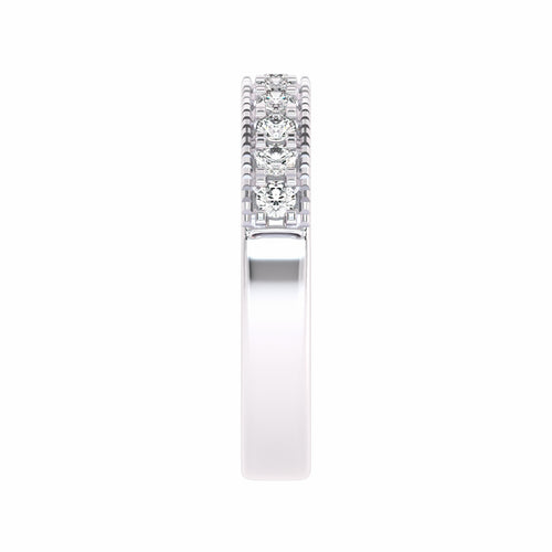 1/2 CT. Lab-Created Diamond Single Row Half Eternity band