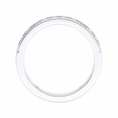 1/2 CT. Lab-Created Diamond Single Row Half Eternity band