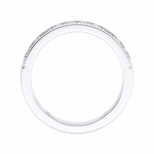 1/2 CT. Lab-Created Diamond Single Row Half Eternity band