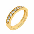 1/2 CT. Lab-Created Diamond Single Row Half Eternity band